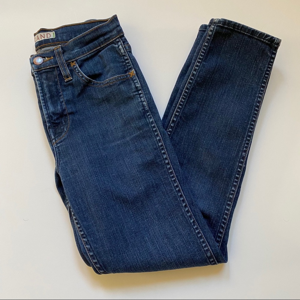 J Brand Skinny Crop Jeans in Pure
